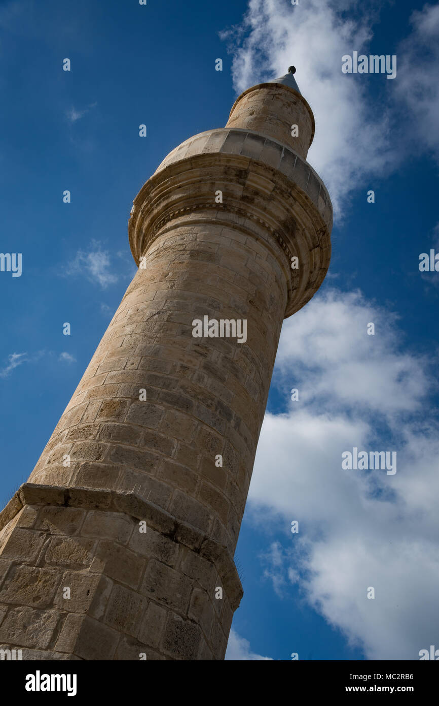 Minarett der Moschee in Episkopi, Zypern Stockfoto