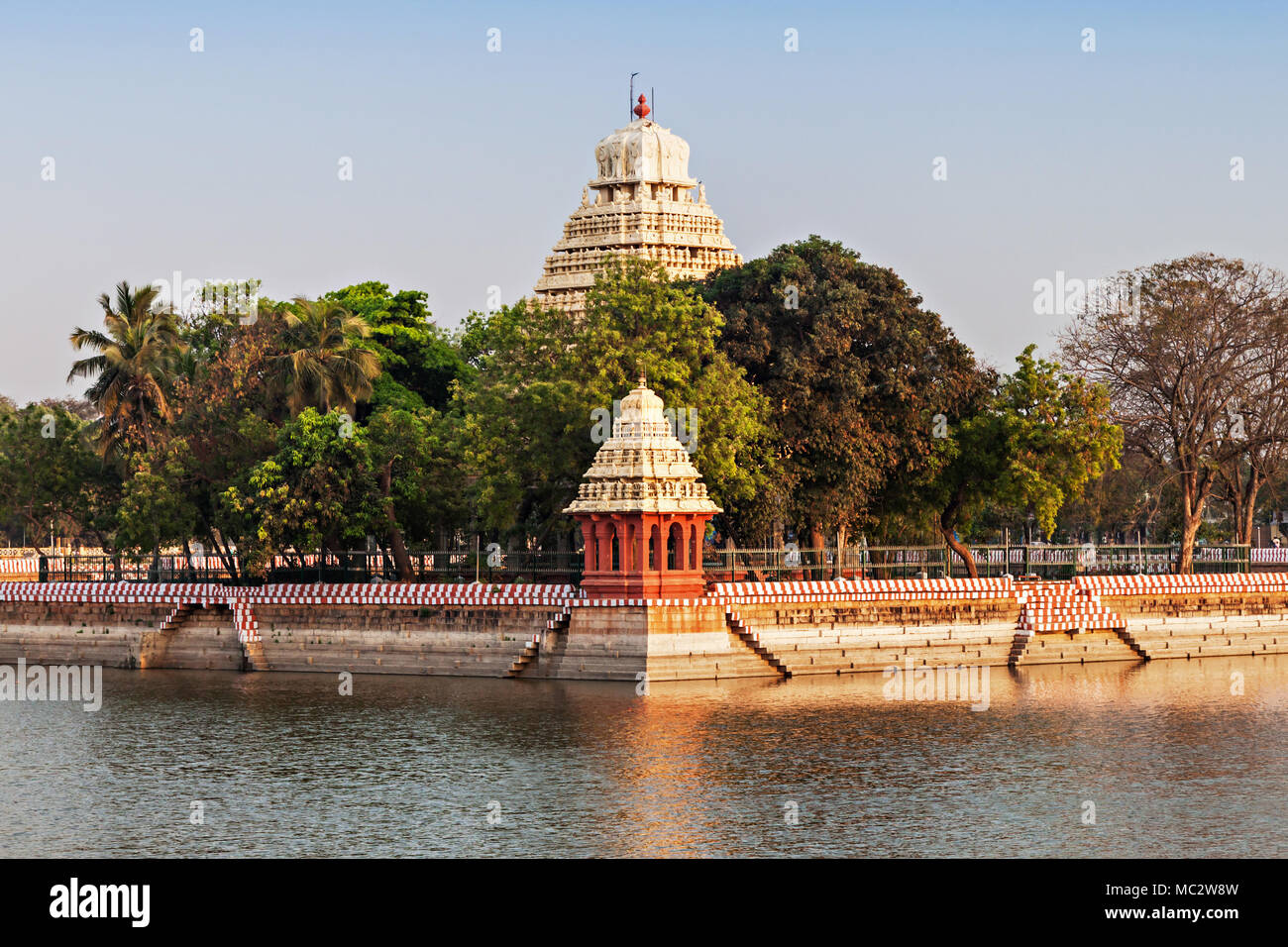 Vandiyur Mariamman Teppakulam Tempel in Madurai, Indien Stockfoto