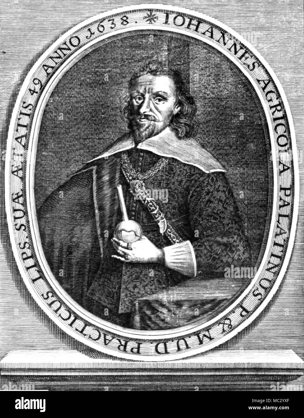 JOHANN AGRICOLA (1590-1638), deutscher Arzt und Alchemist Stockfoto