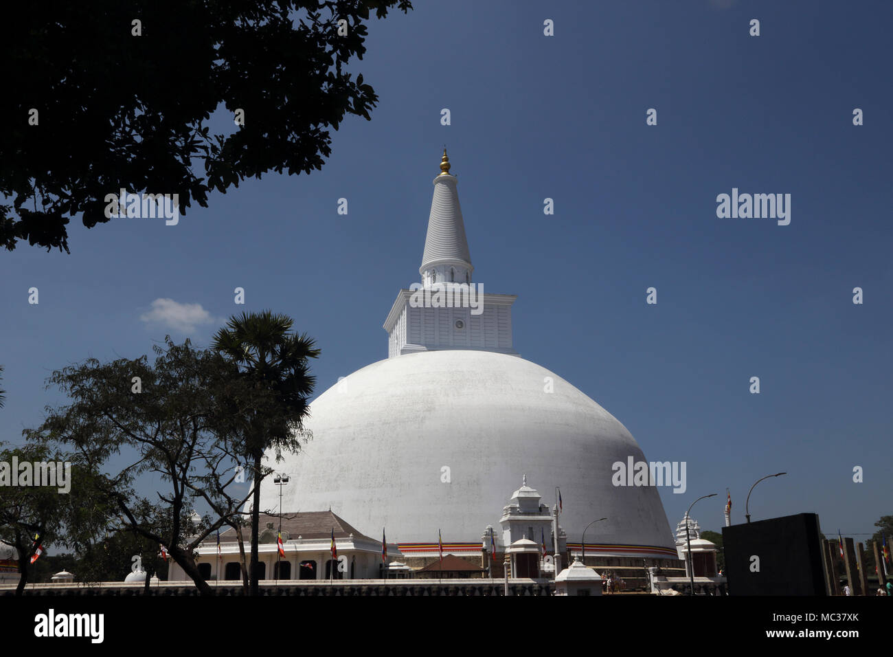 Ruwanwelisaya Dagoba Anuradhapura North Central Provinz Sri Lanka Stockfoto