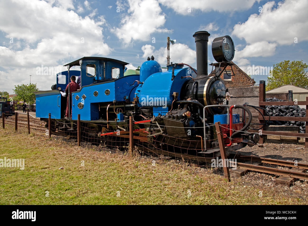 Adrian's Shooter DHR Lokomotive Nummer 778 in Stonehenge arbeitet auf dem Leighton Buzzard Railway. Die Lok wurde 1889 durch scharfe Stewart & Co gebaut Stockfoto