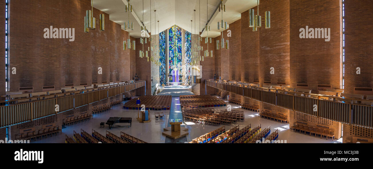 Die Kapelle der Auferstehung auf dem capus der Valparaiso University, Indiana. Blick nach Osten. Stockfoto