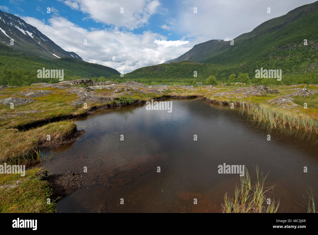 Stora Sjofallet Nationalpark, Norrbotten County, Schweden Stockfoto