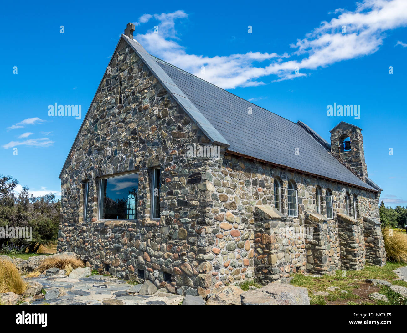 Die Kirche des Guten Hirten, Lake Tekapo, Neuseeland Stockfoto