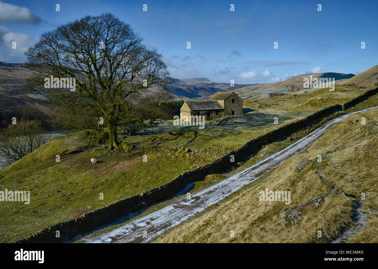 Bell Hagg Scheune, der Peak District, England (3) Stockfoto