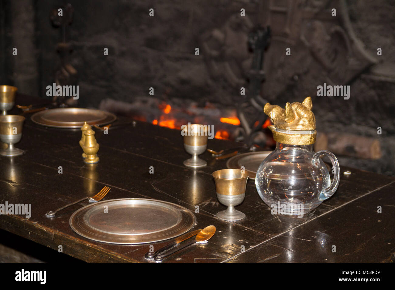 Harry Potter Studios, Hogwarts die Herstellung von Harry Potter Warner Bros Studio Tour Leavesden, London, England, Vereinigtes Königreich, Europa Stockfoto