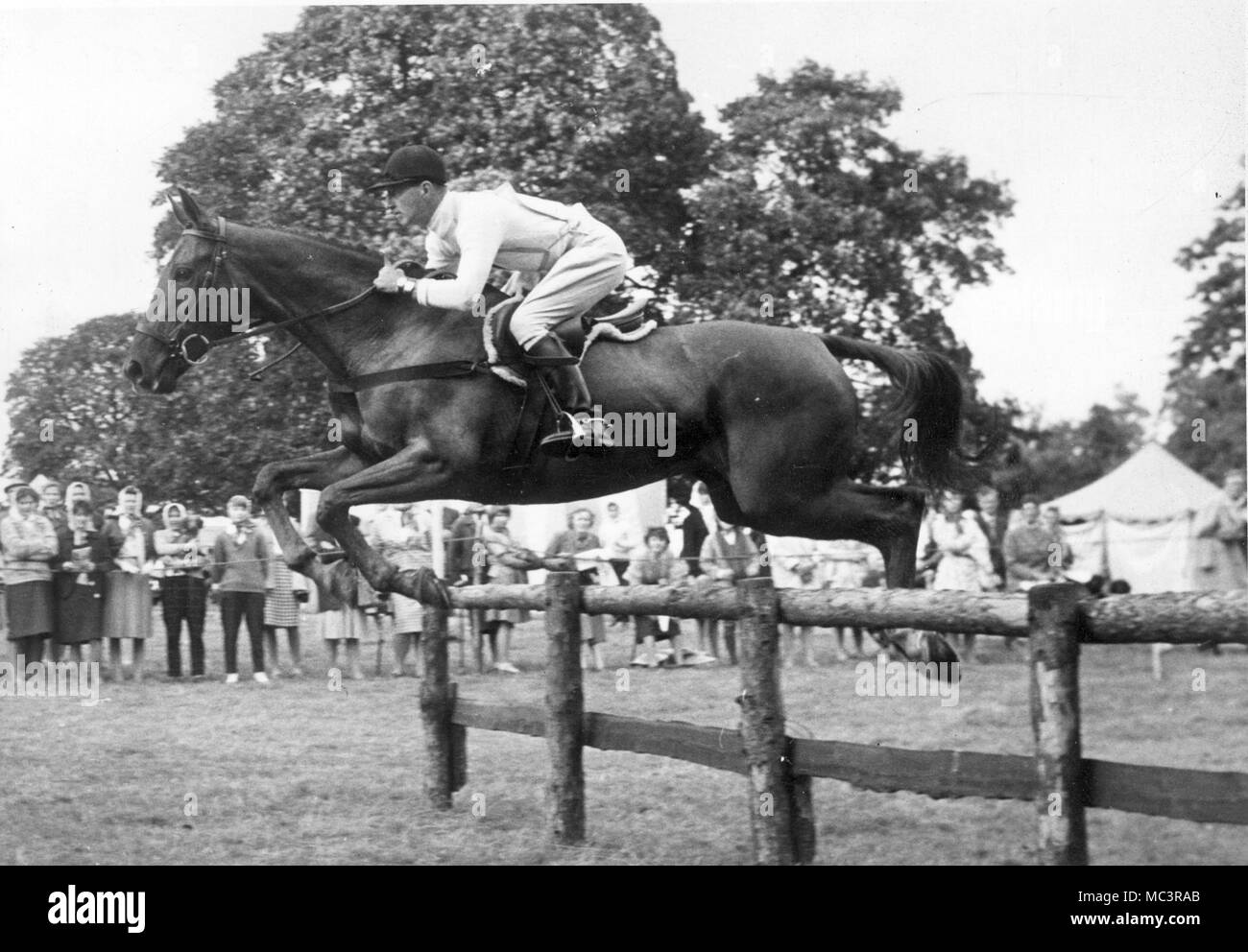 CCI Burghley 1961 - Oberst Frank Weldon (GBR), YOUNG PRETENDER Stockfoto