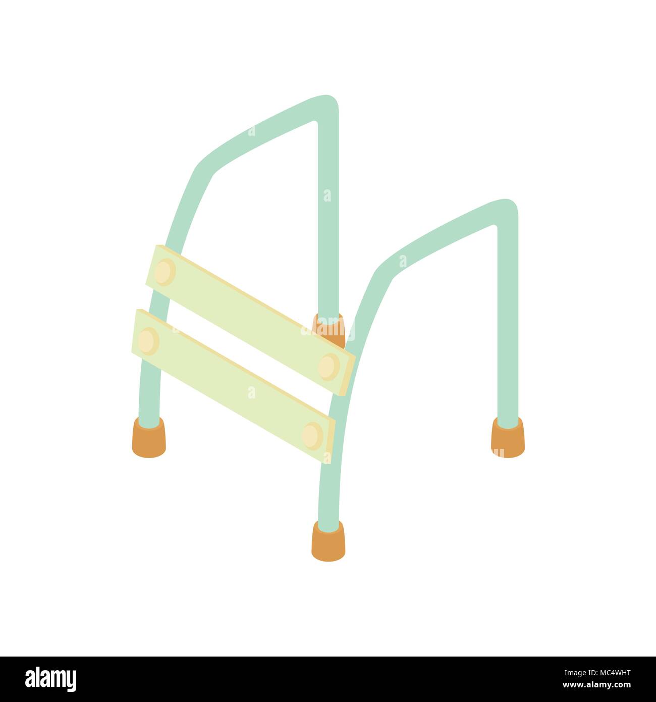 Zu Fuß Rahmen Symbol, Cartoon-Stil Stock Vektor