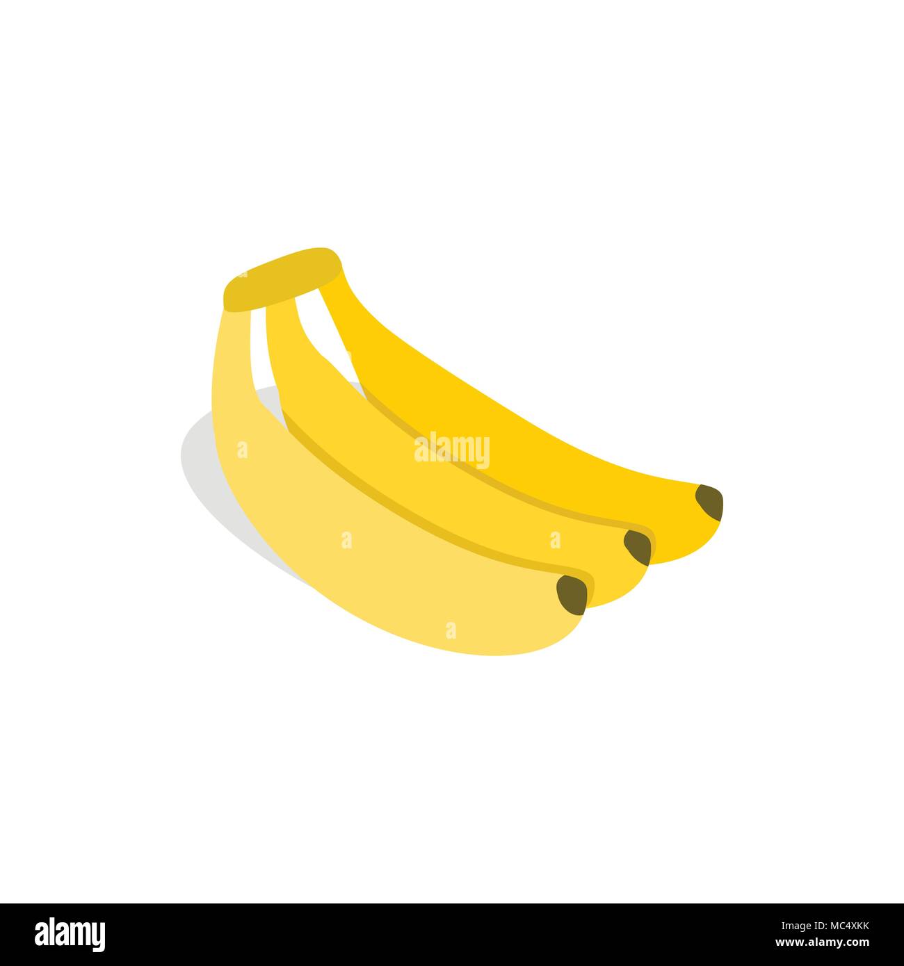 Banane-Symbol, isometrischen 3d Stil Stock Vektor