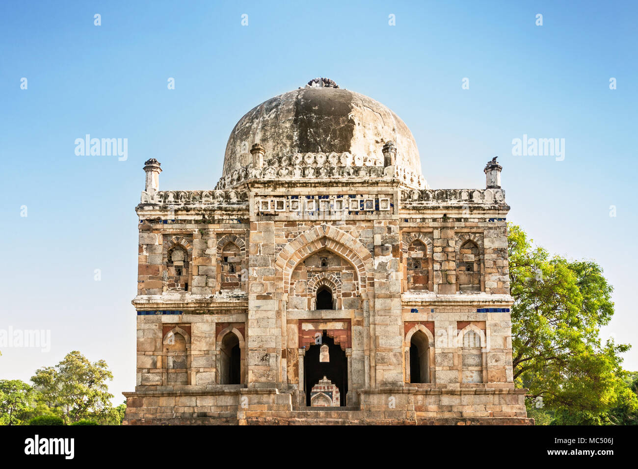 Lodi Gärten - architektonischen Werke des 15. Jahrhunderts Sayyid und Lodhis, einem afghanischen Dynastie, Neu Delhi Stockfoto