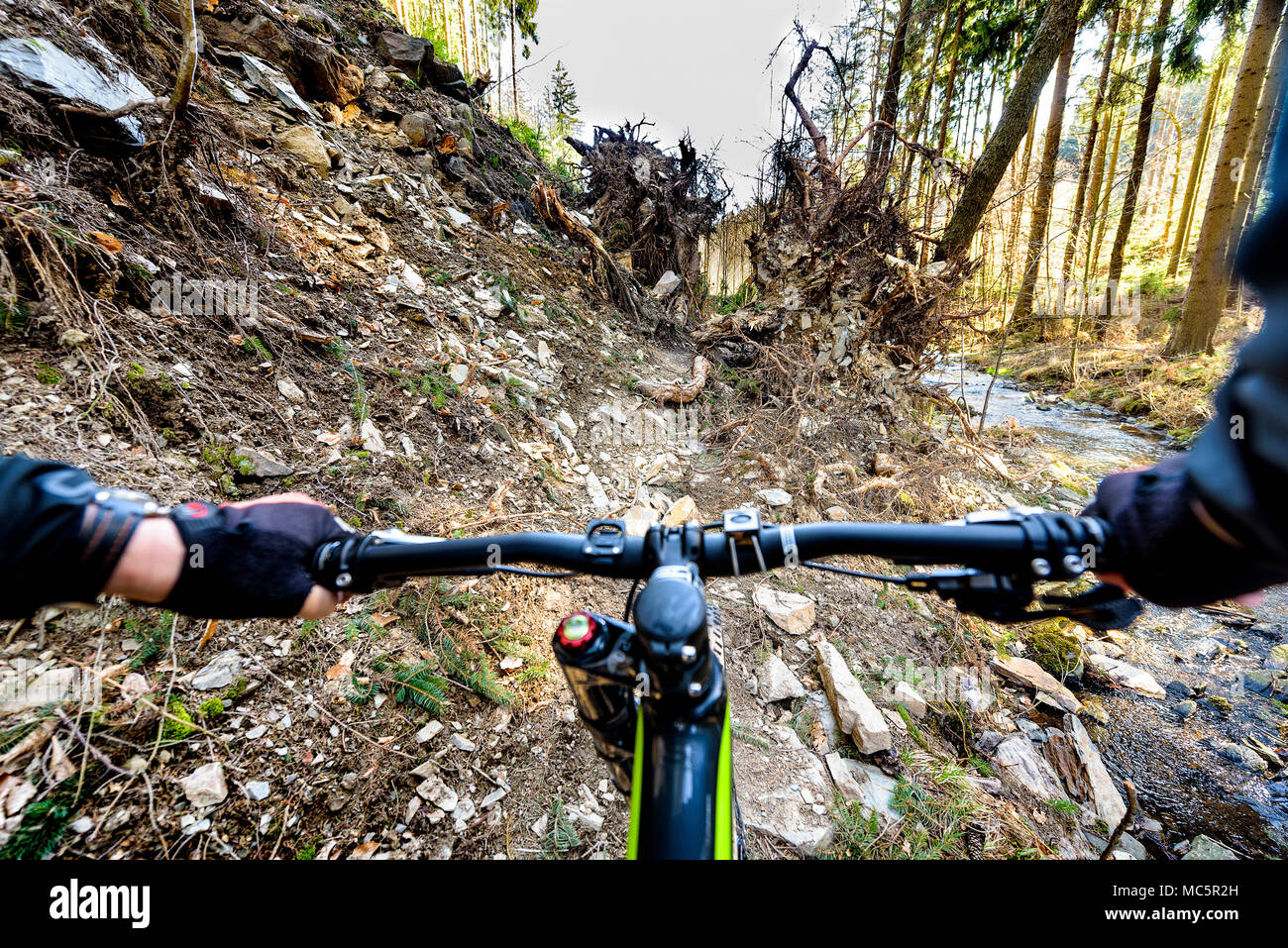 Off Road Mountain Bike Stockfoto