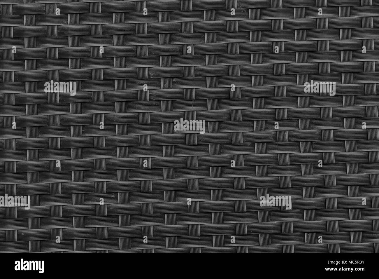 Schwarzweiß-Bild von schwarzer Strich mat mit Gridzellen Stockfoto