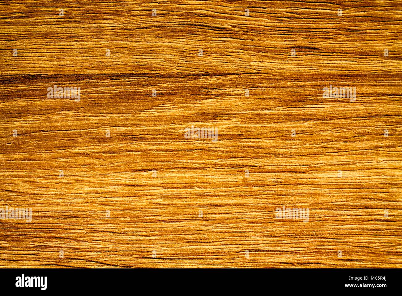Orange Holz- Textur, leere Holz Hintergrund, rissige Oberfläche. Stockfoto