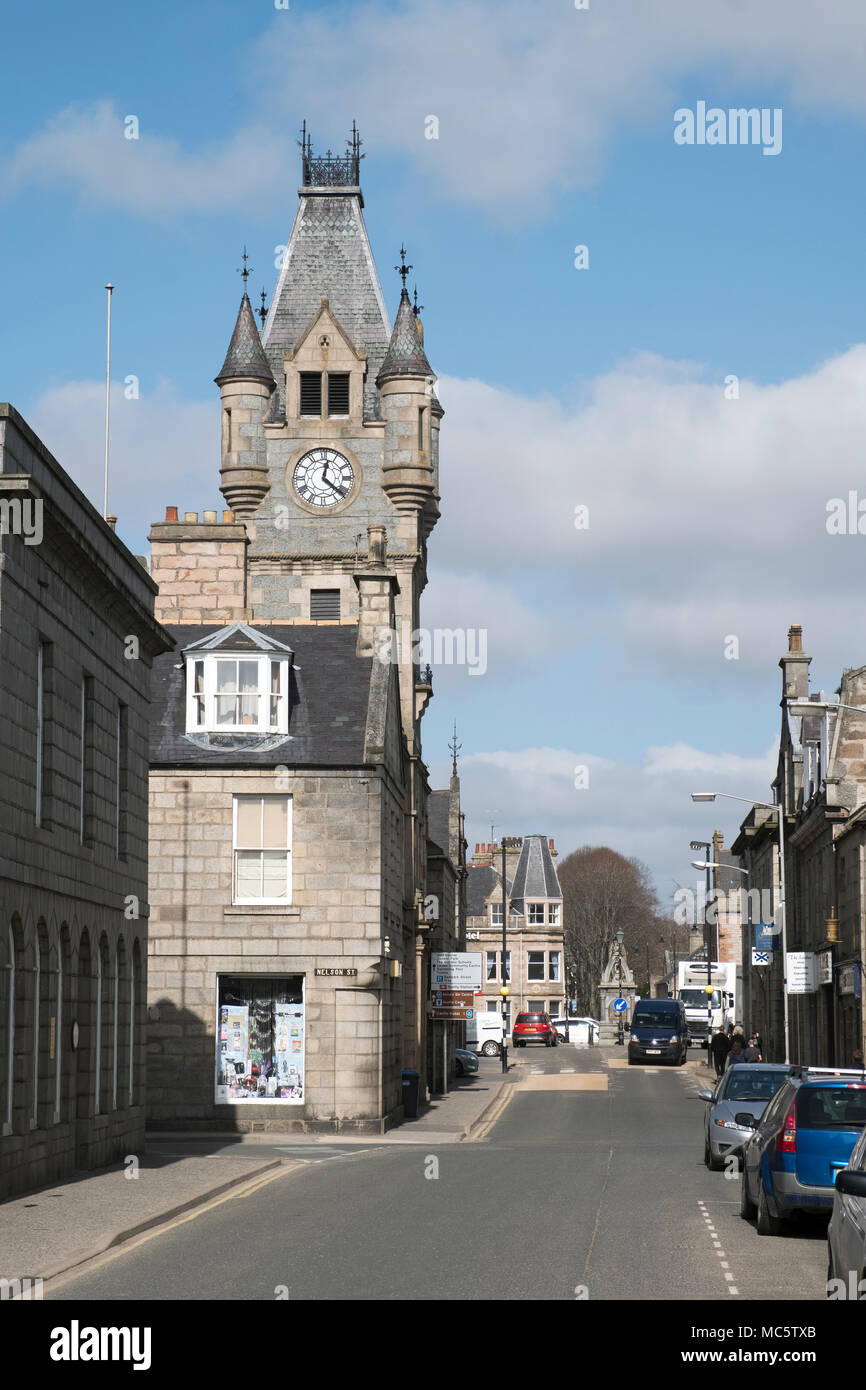 Huntly Rathaus, Huntly, Aberdeenshire. Stockfoto