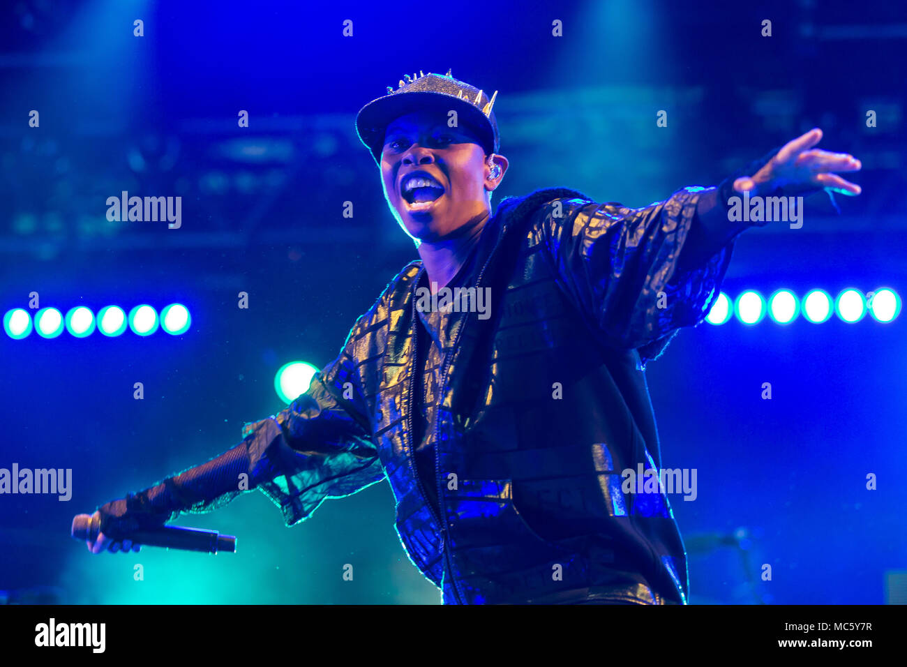 Die britische Band Skunk Anansie mit Sängerin Deborah Anne Dyer alias Skin live bei der 26 Heitere Open Air in Zofingen, Aargau Stockfoto