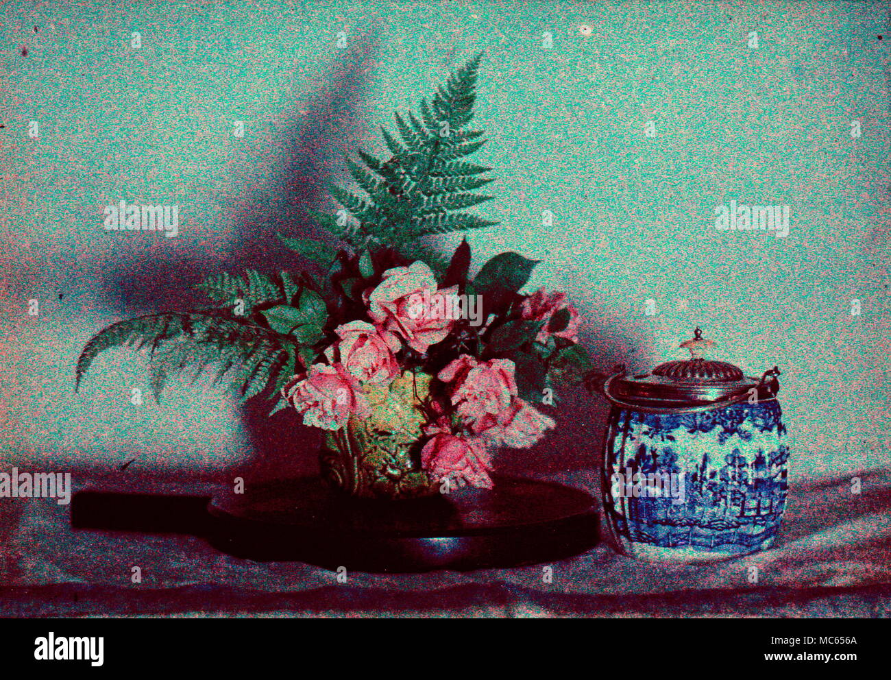 AJAXNETPHOTO. 1907 - 1920 (ca.). Ort unbekannt. - Frühe 20. JAHRHUNDERT FARBE FOTOGRAFIE; arrangiert Blumen mit AUTOCHROME FILM, AUTOCHROMES LUMIERES. Fotograf: unbekannt © DIGITAL IMAGE COPYRIGHT AJAX VINTAGE BILDARCHIV QUELLE: AJAX VINTAGE BILDARCHIV SAMMLUNG REF: 181004 ACHM 02 Stockfoto