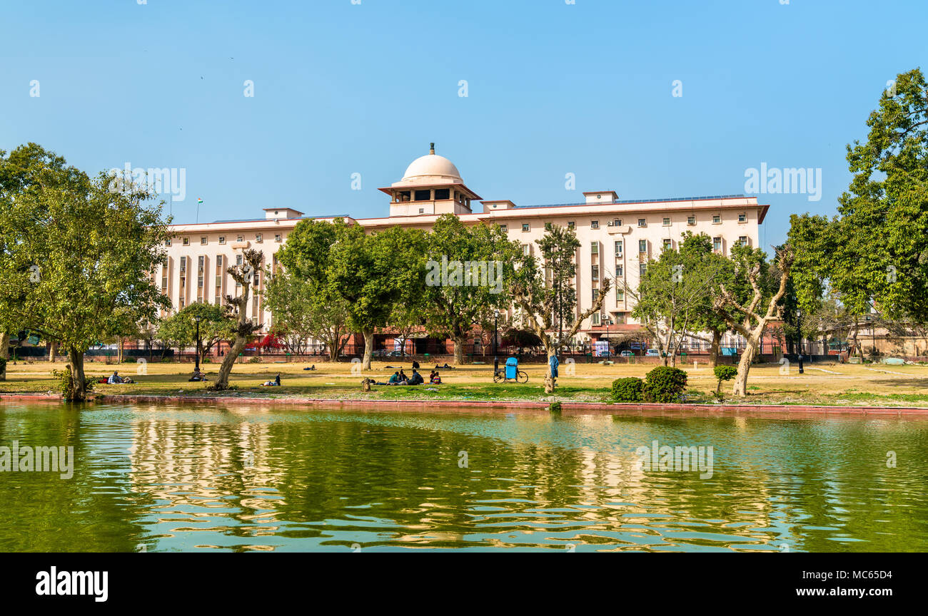 Blick auf krishi Bhavan, eine staatliche Gebäude in Neu Delhi, Indien Stockfoto