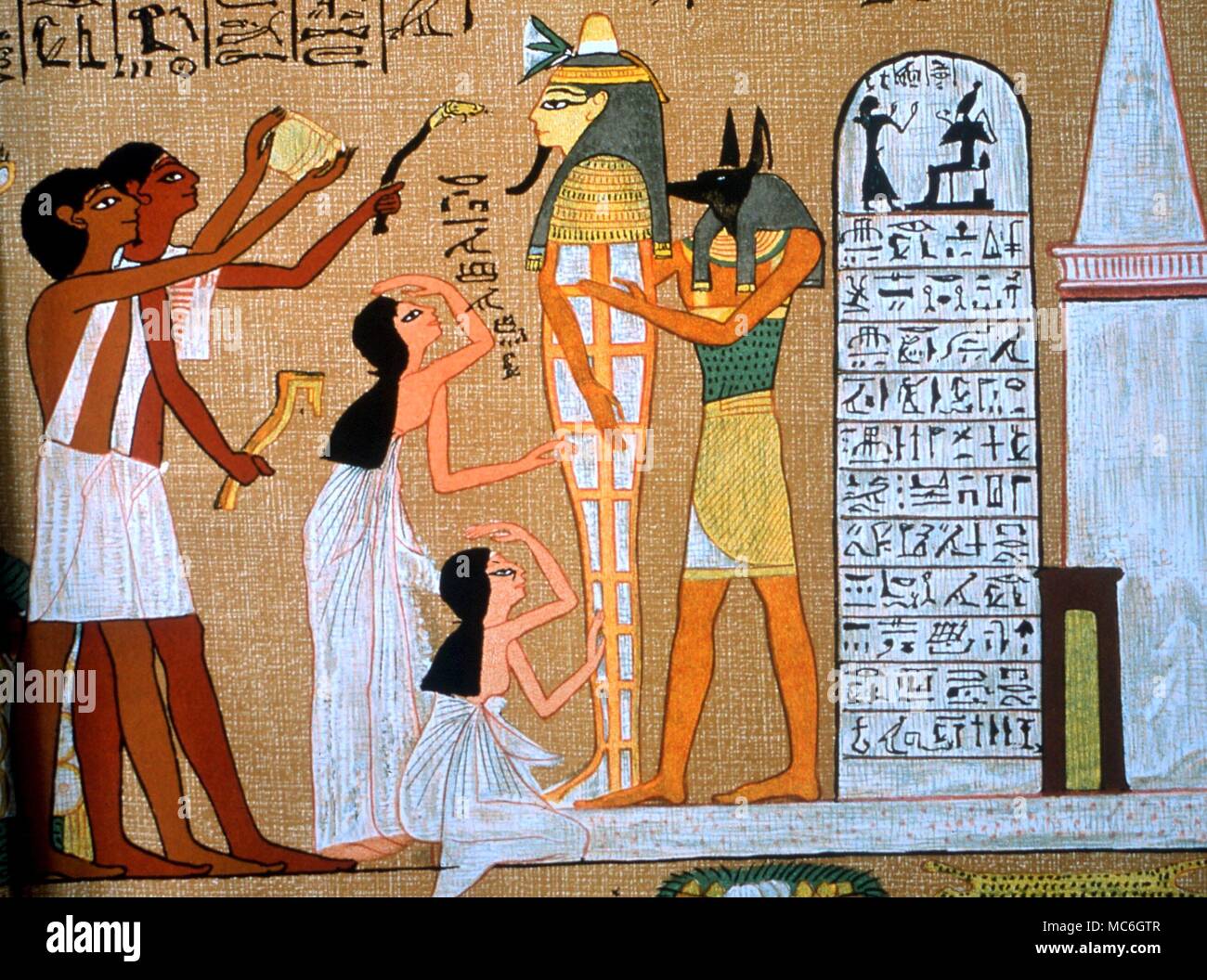 Pharaohs Rituals Ägyptische Mythologie - die Zeremonie der Eröffnung der Mund, die Mumie ...