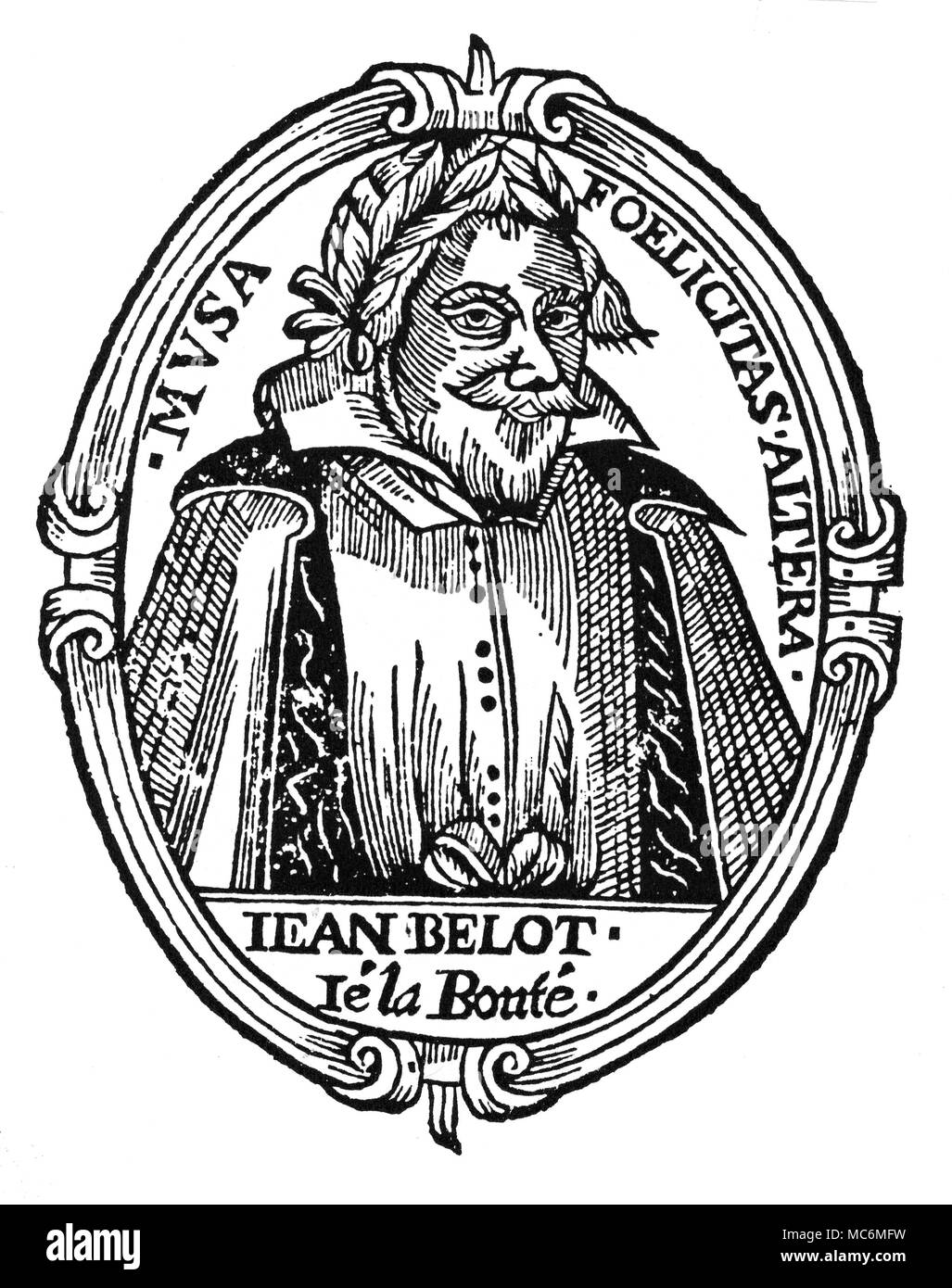 Handlesen - frühe HANDLESEN Porträt der Französischen Handleser, Jean Belot. Aus seinen Werken - einschließlich einer Erhebung der handlesekunst - im Jahre 1647 (die Oeuvres veröffentlicht). Stockfoto