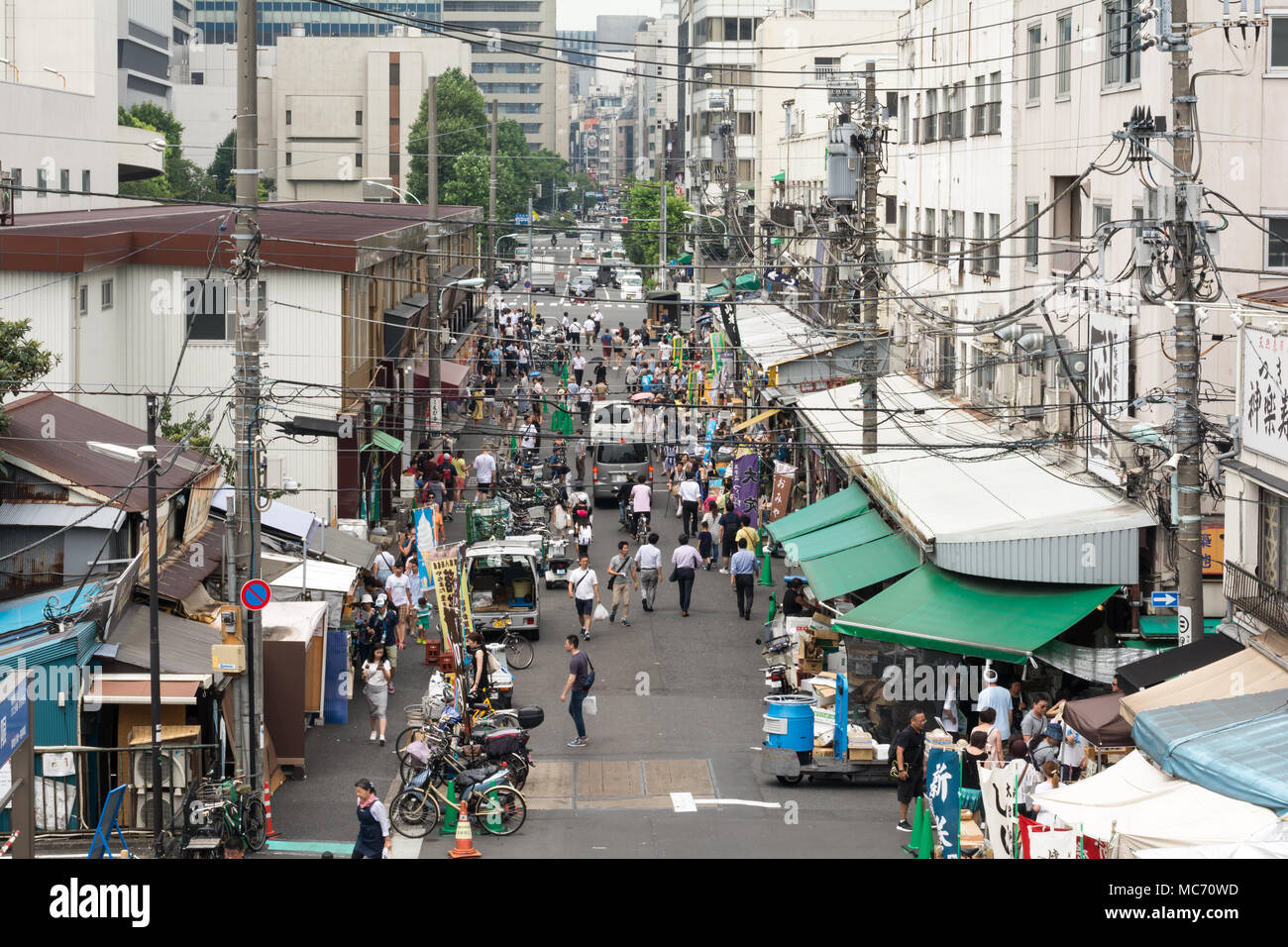 In der Nähe von Tokio Fischmarkt Stockfoto