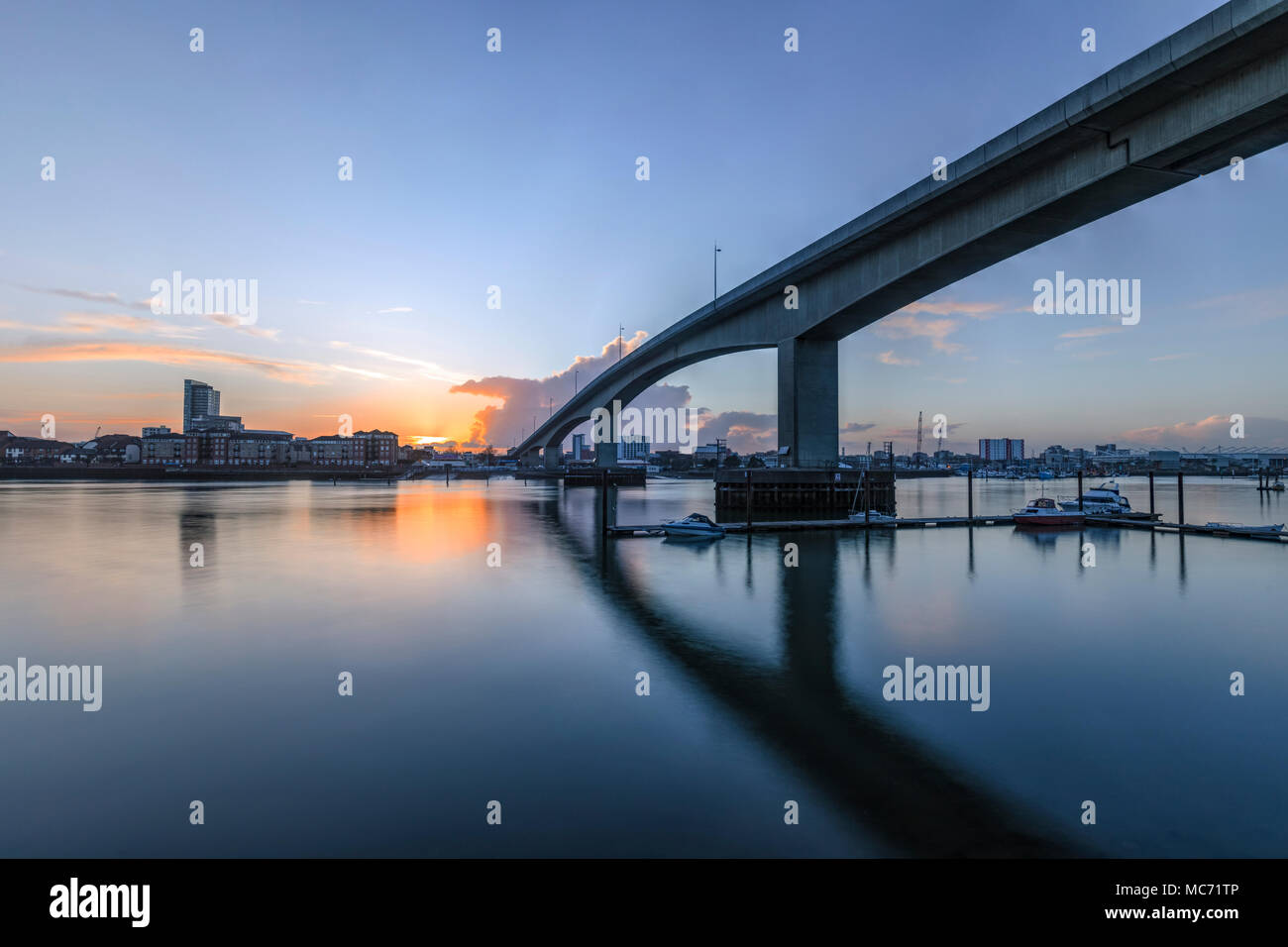 Itchen Brücke, Southampton, Hampshire, England, Großbritannien Stockfoto