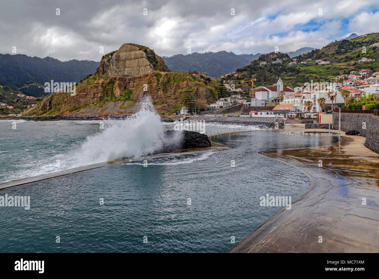 Porto da Cruz, Santa Pola, Madeira, Portugal, Europa Stockfoto