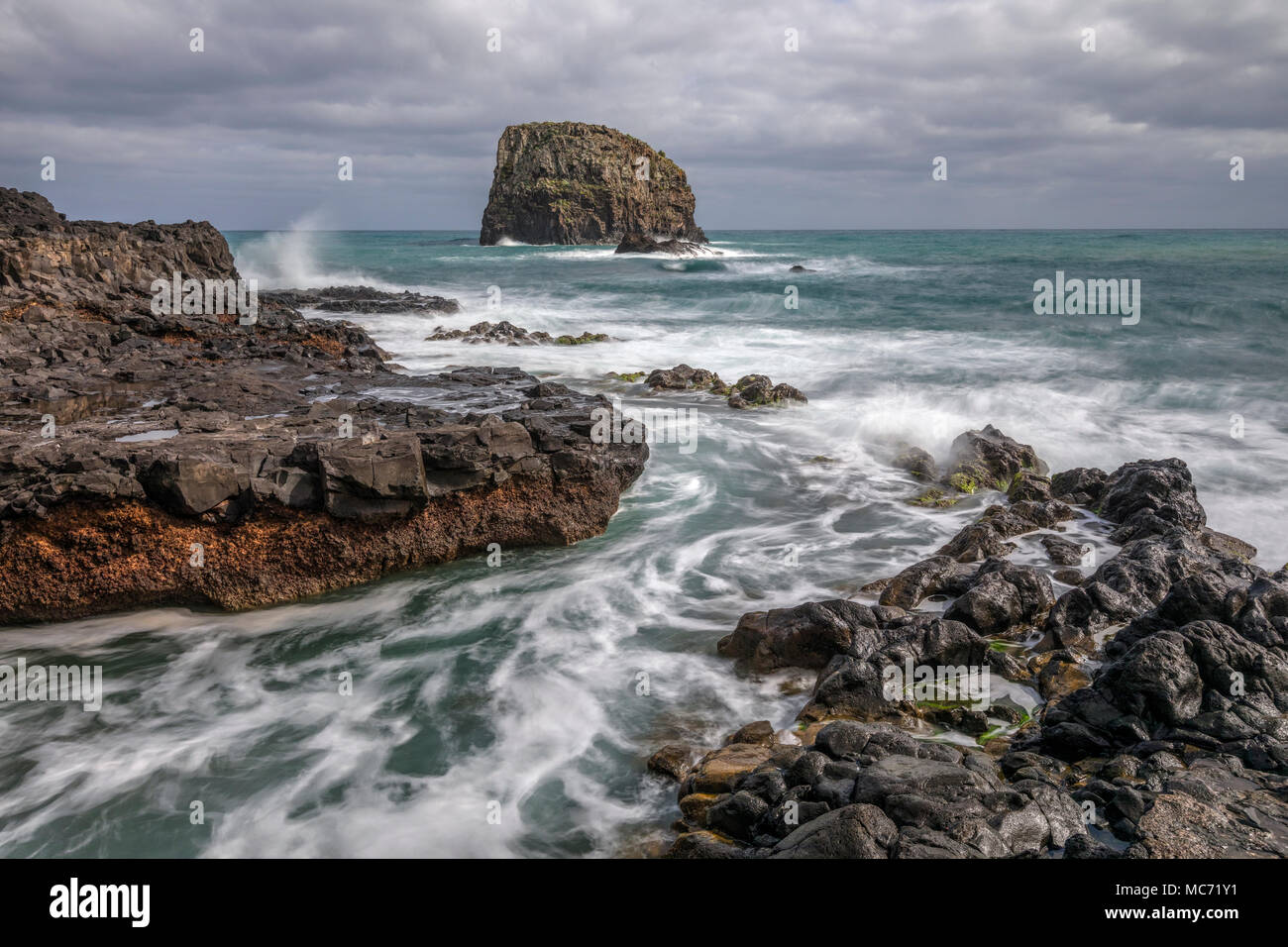 Porto da Cruz, Santa Pola, Madeira, Portugal, Europa Stockfoto