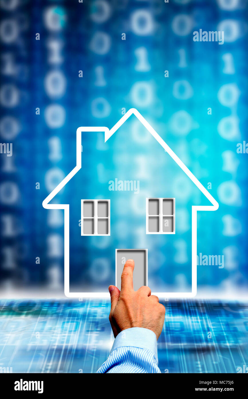 Konzept Abbildung für moderne High Tech und Smart Home Stockfoto