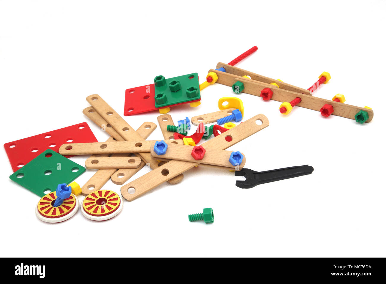 BRIO Bau- und eingestellt Stockfoto
