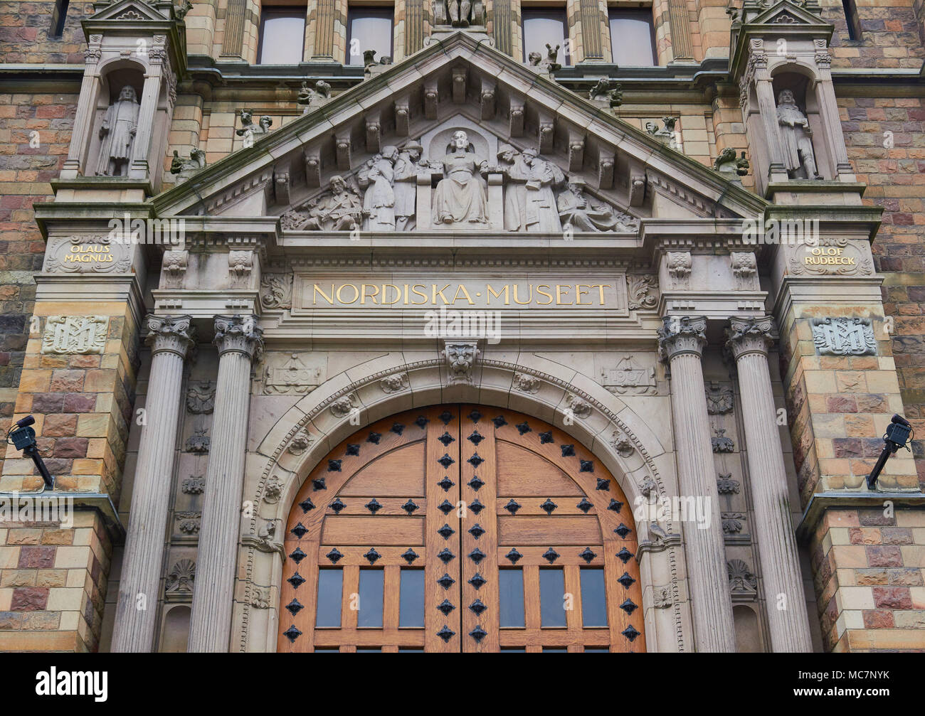 Nordiska Museet kulturhistorisches Museum, Djurgarden, Stockholm, Schweden, Scandinavia. Stockfoto