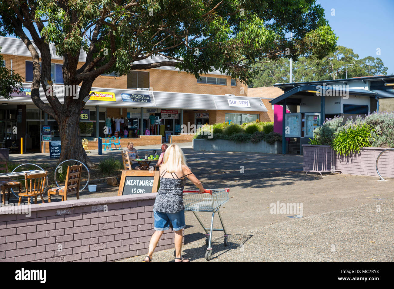 Jervis Bay Shopping Village in Jervis Bay, Australien Stockfoto