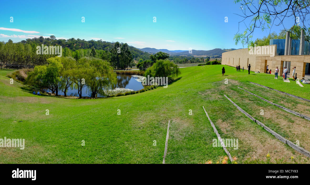 Tarrawarra Immobilien, Yarra Valley, Victoria, Australien Stockfoto