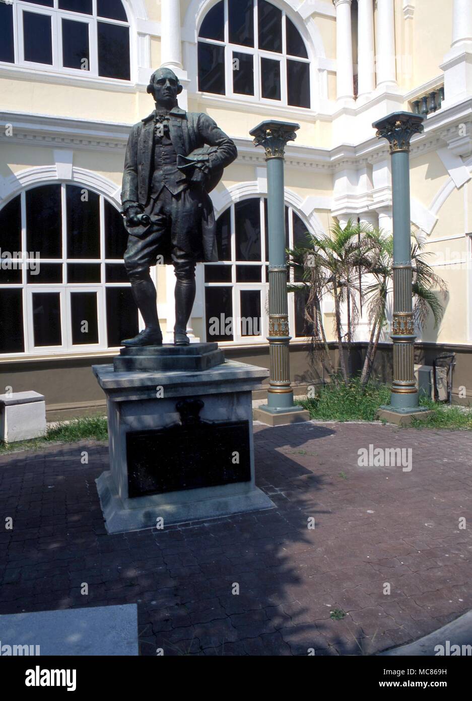 Francis Light, die Penang im Jahr 1766 gegründet. Stockfoto