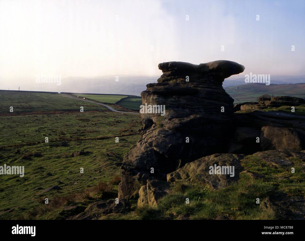 Leys-Doubler Steine eine der Doubler Steine am Rand von Ilkley Moor ...