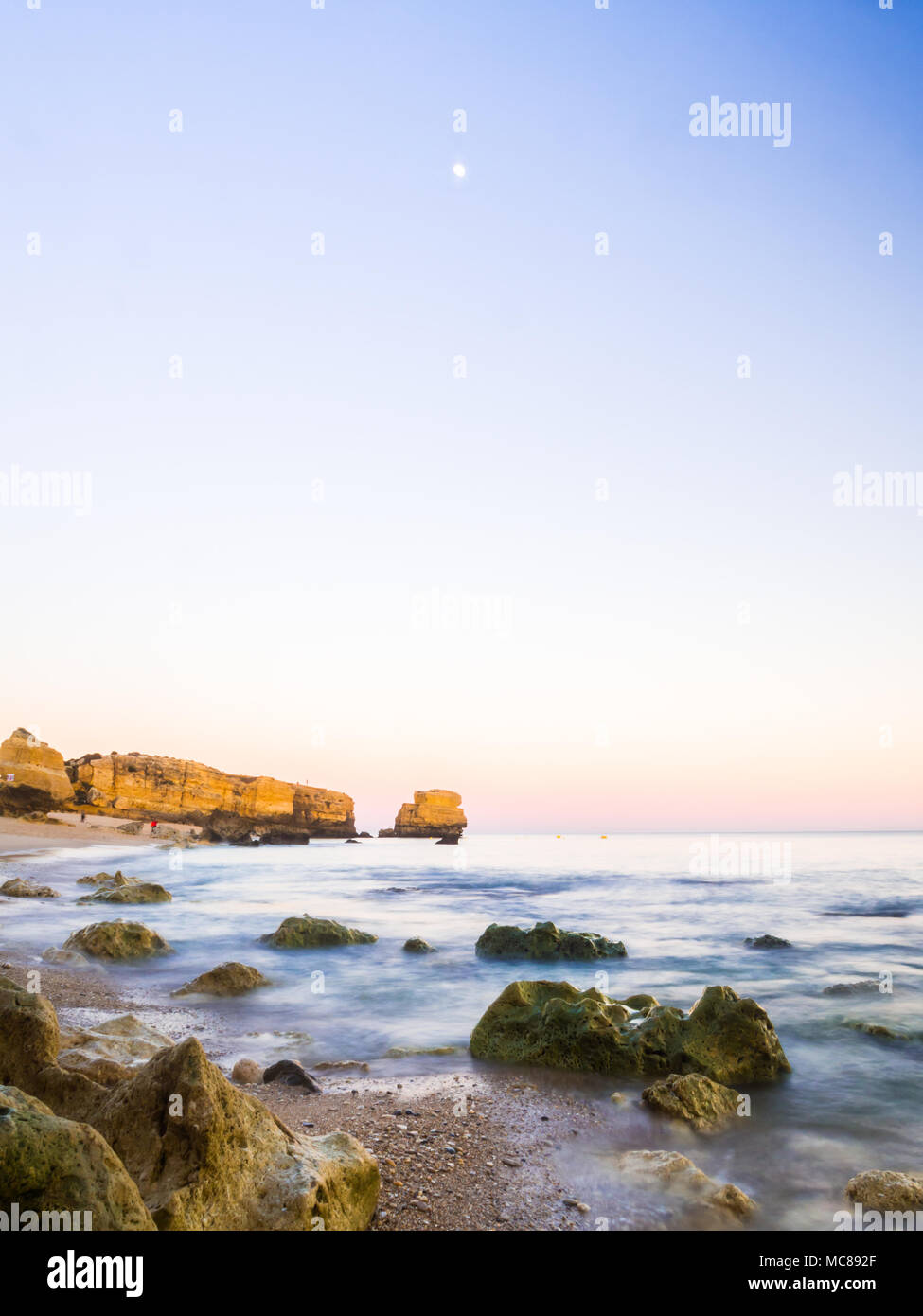 Praia de Sao Rafael (Sao Rafael Strand) in der Region der Algarve, Portugal. Stockfoto