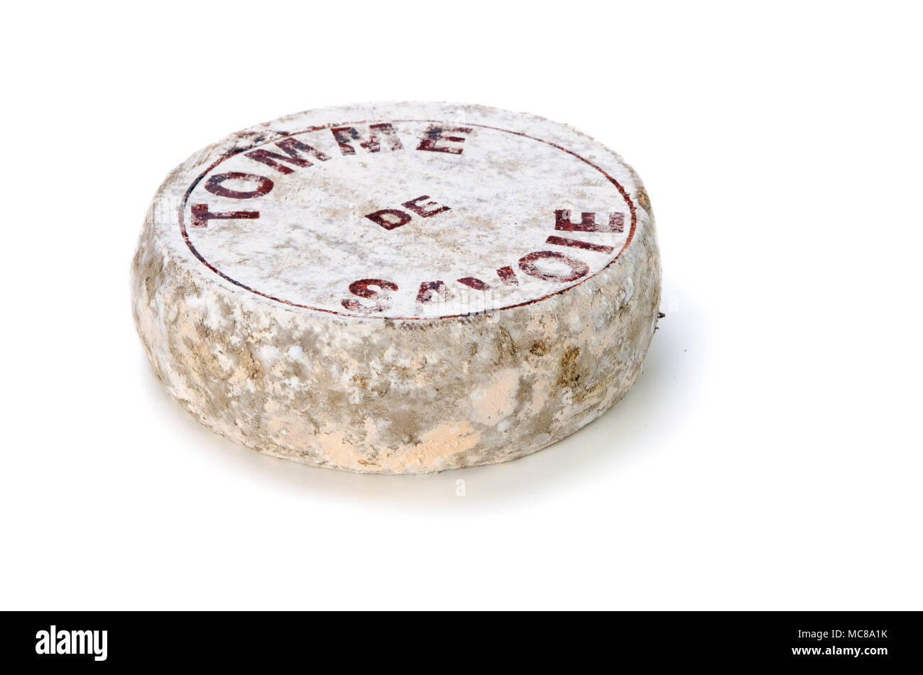 Tomme de Savoie Käse Stockfoto