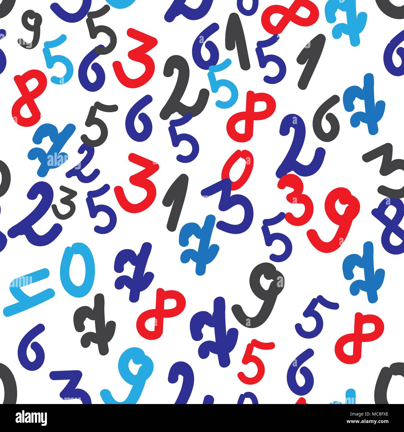 Die nahtlose Vektor Illustration der bunten Figuren Stock Vektor