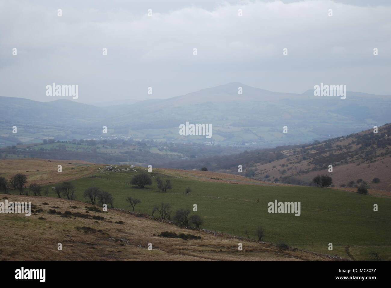 Zuckerhut von llangynidr Moor Stockfoto