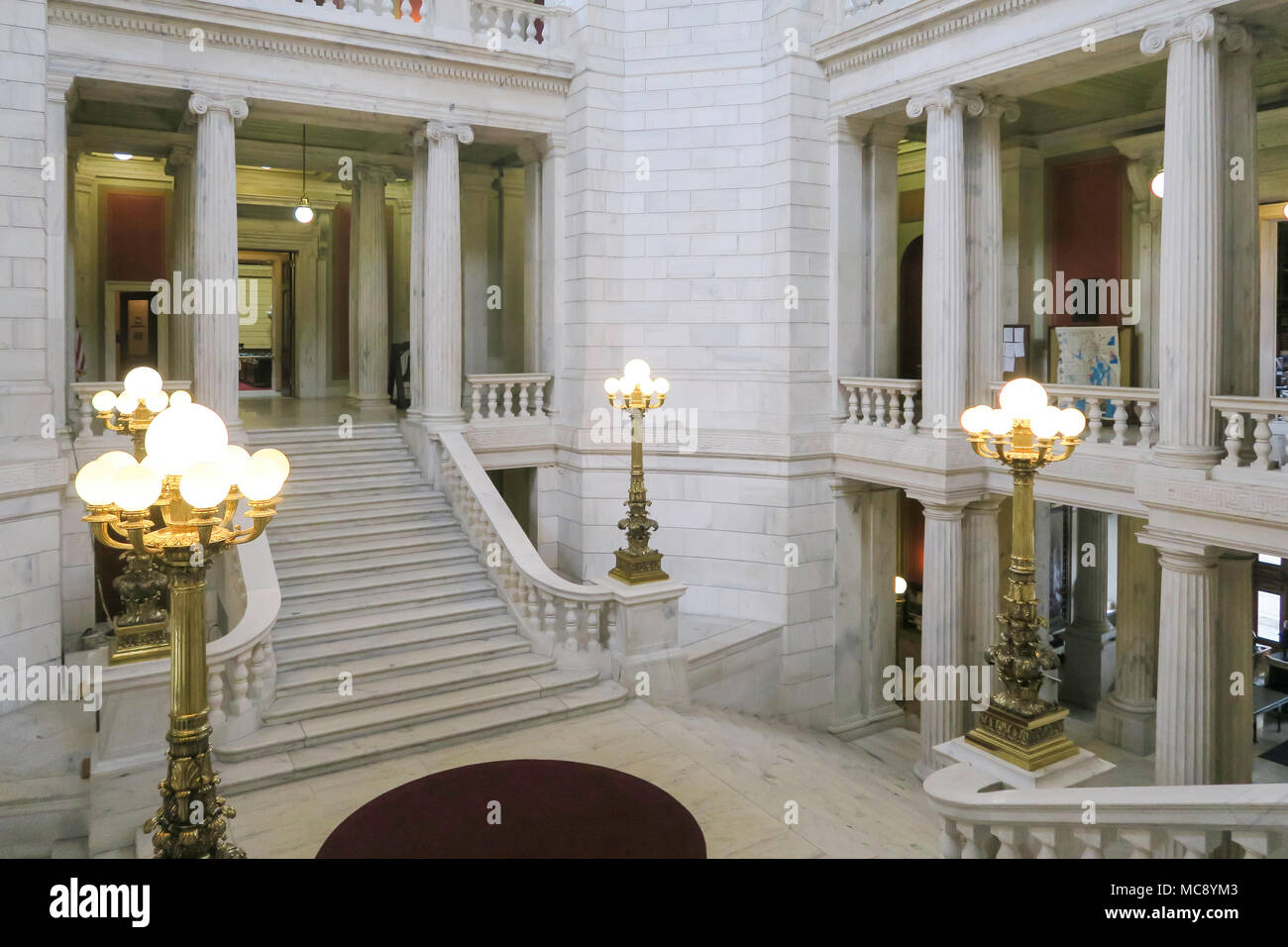 Innenraum der Rhode Island State House in Providence, RI, USA Stockfoto