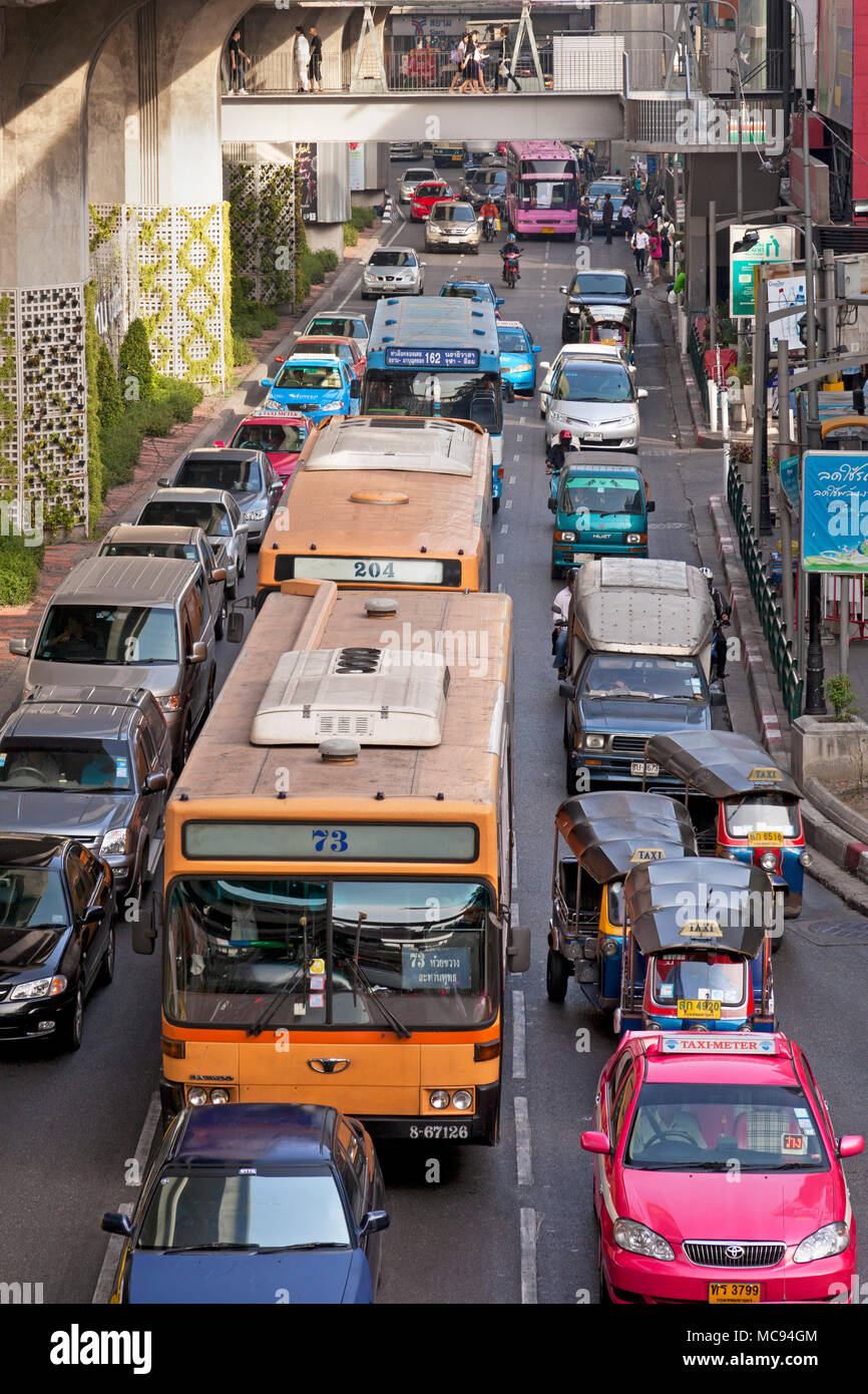 Verkehr in Bangkok, Thailand Stockfoto