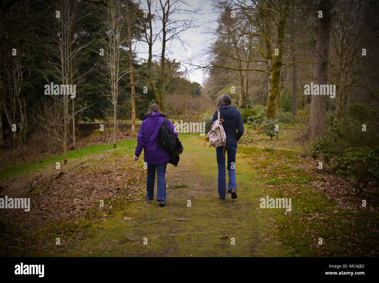Paar Walking Stockfoto