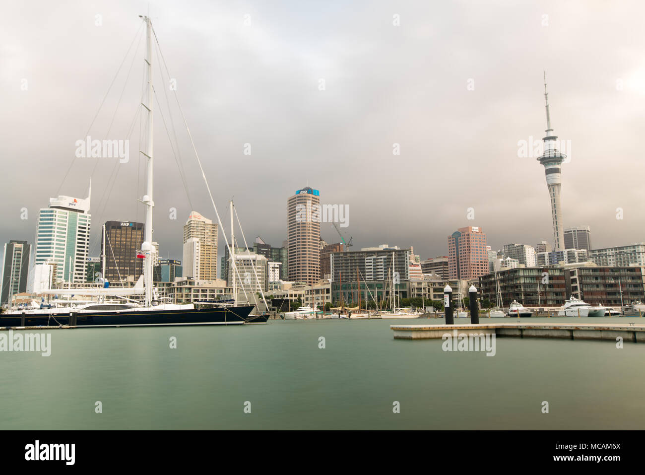 Tag Skyline von Auckland. Neuseeland Stockfoto