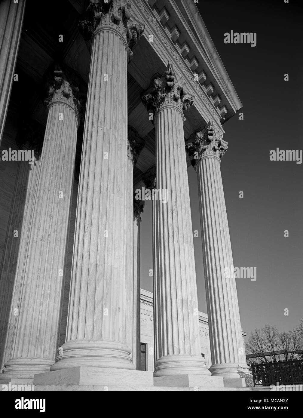 Der Oberste Gerichtshof der Vereinigten Staaten Kolonnade Stockfoto