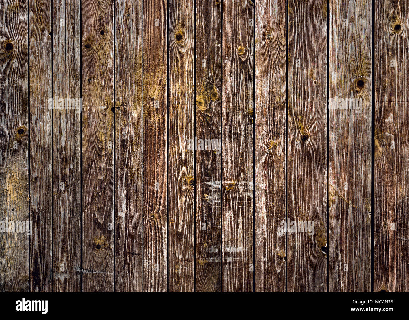 Natürlichen braunen Scheune Holz Wand. Wand Textur Hintergrundmuster. Stockfoto