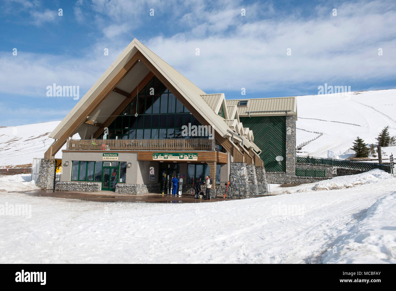 Lecht Ski Center, Moray, Schottland, Großbritannien. Stockfoto