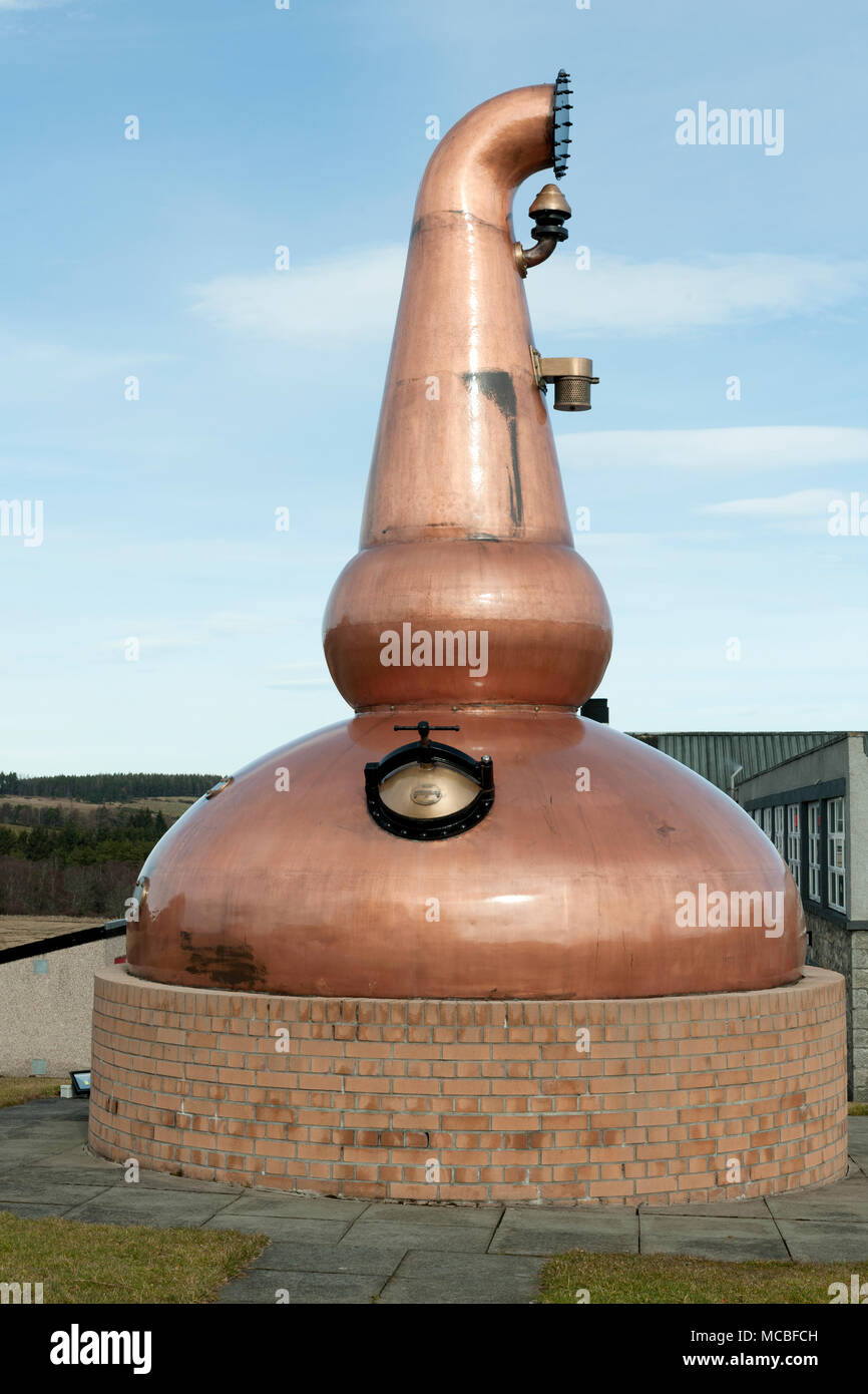 Bushmills Whisky Distillery, Ballindalloch, Speyside, Banffshire, Schottland, Großbritannien. Stockfoto