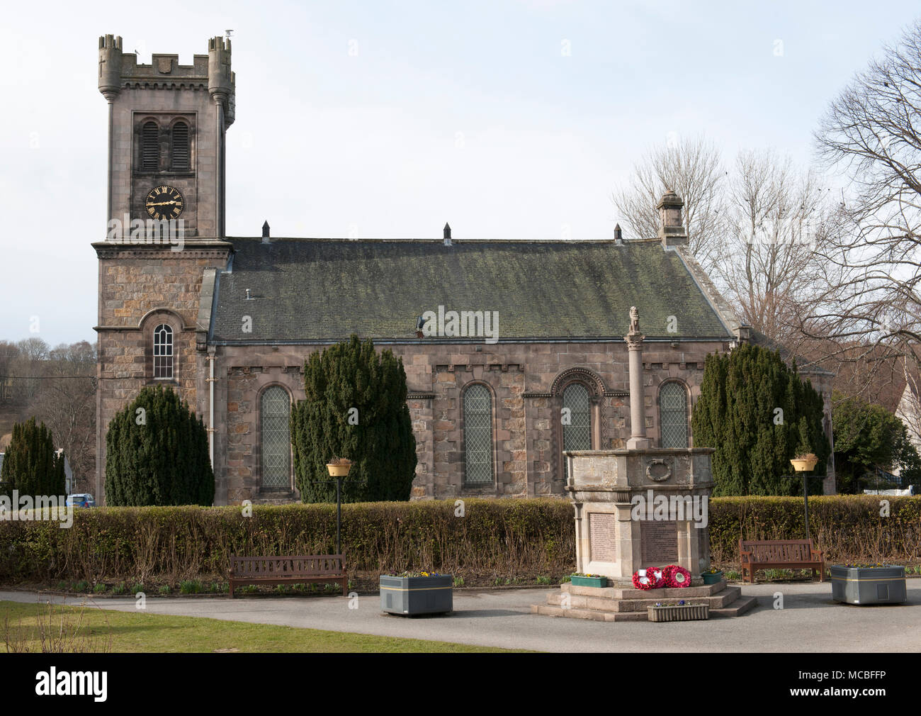Pfarrkirche, Aberlour Aberlour, Banffshire, Schottland, Großbritannien Stockfoto