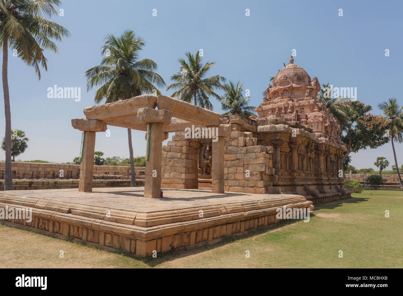 Asien, Indien, Tamil Nadu, Gangaikonda Cholapuram, Brihadisvara Tempel Stockfoto