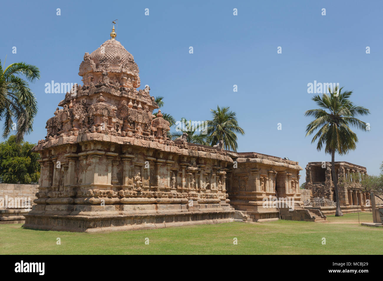 Asien, Indien, Tamil Nadu, Gangaikonda Cholapuram, Brihadisvara Tempel Stockfoto