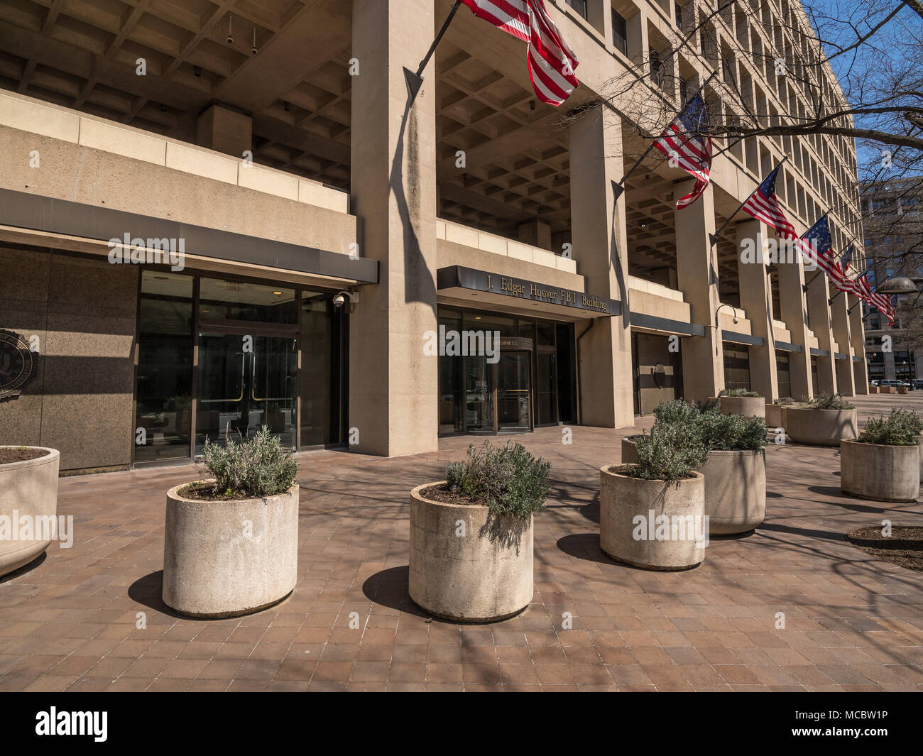 J.Edgar Hoover FBI-Gebäude an der Pennsylvania Avenue, Washington DC, USA Stockfoto